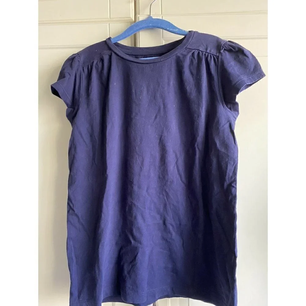 3 Gymboree Navy‎ Blue Layering Cotton Tops 10/12